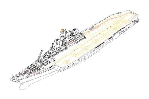 Maquette bateau Hobby Boss Baku Soviet Aircraft Carrier- 1/700 - Maqu