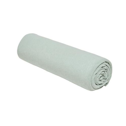 Drap housse Essential - 140 x 190+25 cm - 1 personne - 100% Coton jersey - Celadon
