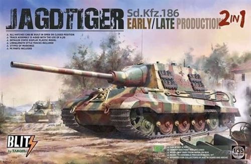 Sd.Kfz.186 Jagdtiger Early/Late Production 2 In 1 - 1:35E - Takom