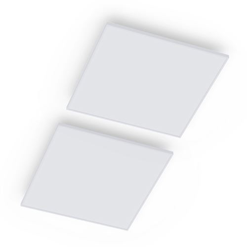 Radiateur Infrarouge - Klarstein Wondersky - Luminaire Chauffant - 60X6,5X60Cm - 350W - Lot De 2 - Blanc