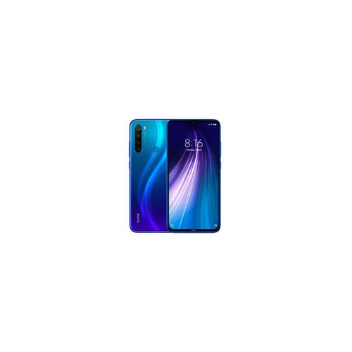 Xiaomi Redmi Note 8 - 4G smartphone - double SIM - RAM 4 Go / Mémoire interne 64 Go - microSD slot - Écran LCD - 6.3" - 2340 x 1080 pixels - 4x caméras arrière 48 MP, 8 MP, 2 MP, 2 MP - front camera 13 MP - bleu neptune