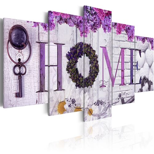Tableau - Purple House - Artgeist - 100x50