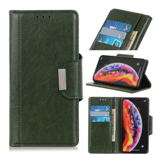 Etui en PU brillant vert armé pour votre Samsung Galaxy A10