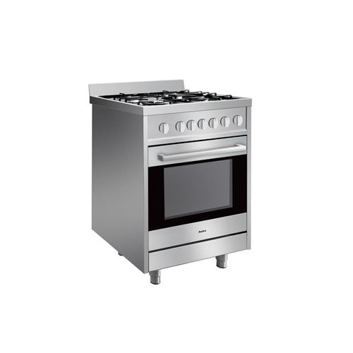 Amica ACMP2005SX - Cuisinière - pose libre - largeur : 60 cm - profondeur : 60 cm - hauteur : 76.5 cm - argent