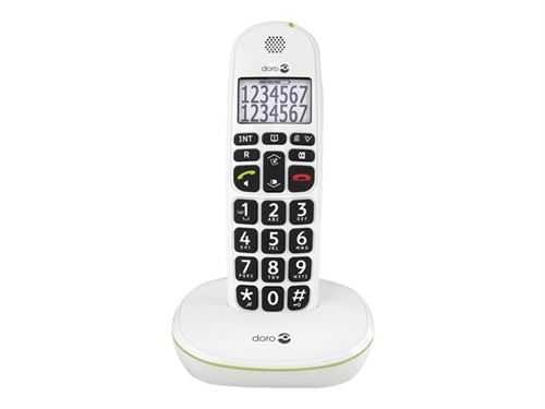 DORO PhoneEasy 110 - Téléphone sans fil avec ID d appelant/appel en instance - DECT\GAP - blanc