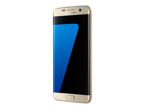 Samsung Galaxy S7 edge - 4G smartphone - RAM 4 Go / Mémoire interne 32 Go - microSD slot - écran OEL - 5.5 - 2560 x 1440 pixels - rear camera 12 MP - front camera 5 MP - or