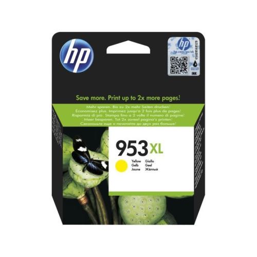 HP 953XL cartouche d'encre jaune grande capacité conçue par, HP, F6U18AE, Jaune