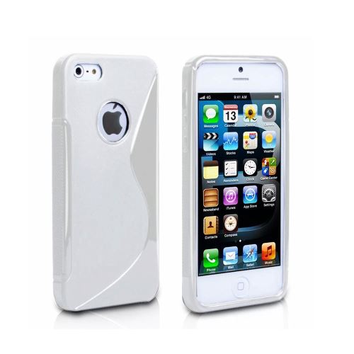 Coque Gel Vague S Pour Apple Iphone 5 - 5s - Gris