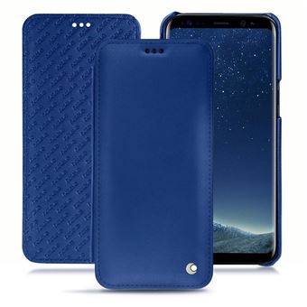Noreve - Housse cuir Samsung Galaxy S8 - Perpétuelle - Bleu océan ( Nappa - Pantone 293C )