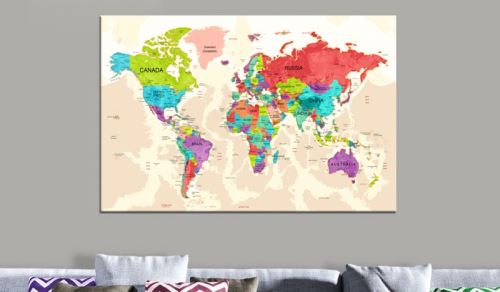 Tableau - Colourful Land .Taille : 90x60