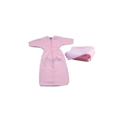 Domiva Gigoteuse + Plaid - 0-6 Mois - 70 X 80 Cm - Bebe Fille - Rose