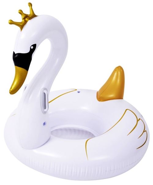 Jilong cygne gonflable 115 x 45 cm PVC blanc/or