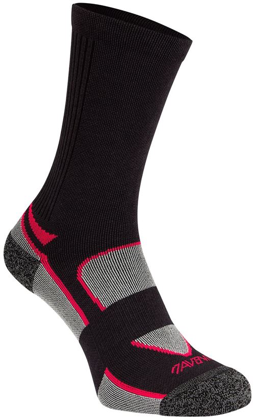 Femmes sportives chaussettes de taille 2-pack gris / fuchsia 39/42