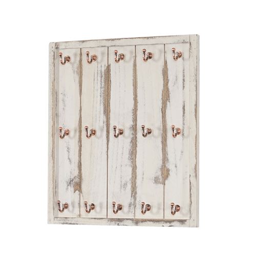 Porte-tasses Marano style shabby vintage 50x45x5cm blanc