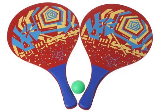 TOM bois plage beachball set 3 pièces rouge