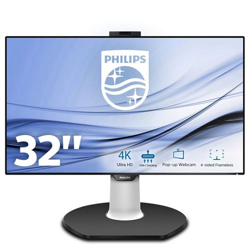 Philips P-line 329P9H - LED-monitor - 32 (31.5 zichtbaar) - 3840 x 2160 4K - IPS - 350 cd/m² - 1300:1 - 5 ms - 2xHDMI, DisplayPort, USB-C - luidsprekers - zwarte textuur