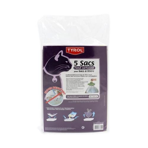 Tyrol 5 sacs litiere fond cartonne 44x30cm