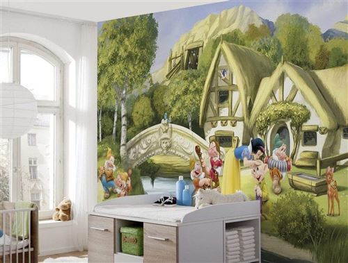 KOMAR Papiertapete »Snowwhite«, Breite: 368 cm, inkl. Kleister - bunt