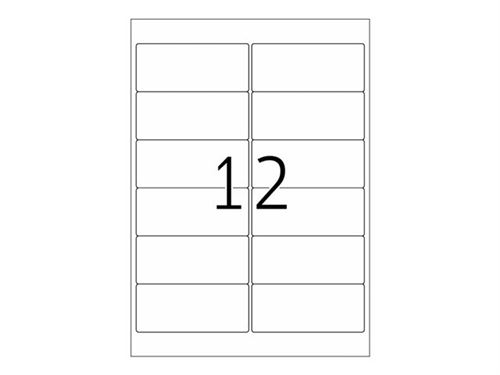  HERMA Special - Papier - mat - auto-adh&eacute;sif repositionnable - blanc - 99.1 x 42.3 mm 300 &eacute;tiquette(s) (25 feuille(s) x 12 &eacute;tiquettes adresses 