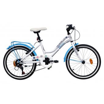 Velo La Reine Des Neiges 20 Pouces Fille 6 Vitesses Avec Garde Boue Carter De Protection Et Porte Bagages Velos Achat Prix Fnac