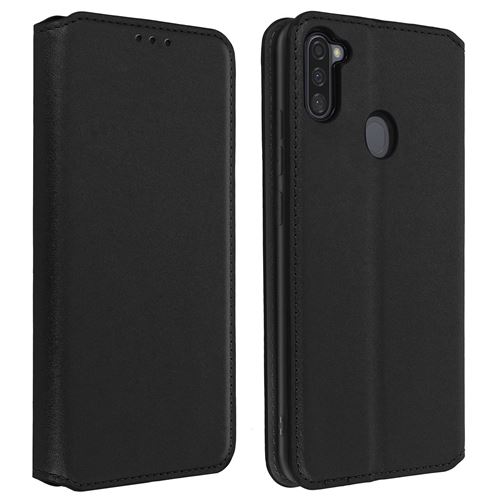 Avizar Housse pour Samsung A11 / M11 Étui Folio Portefeuille Fonction Support Noir
