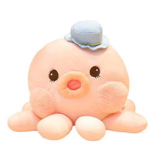 Animal en peluche dessin animé poulpe bébé 20 cm -rose