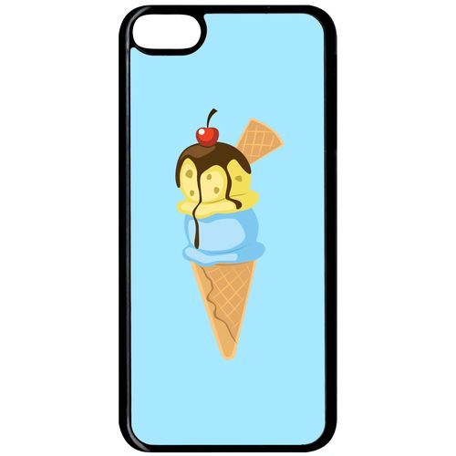 Coque Apple Ipod Touch 6 Glace Cornet Bleu