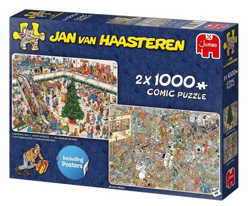 Jumbo puzzle Jan van Haasteren Holiday Shopping 2x 1000 pièces