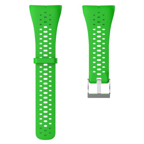Bracelet de montre Compatible avec Polar M400/M430 20mm, Gel de silice - Vert