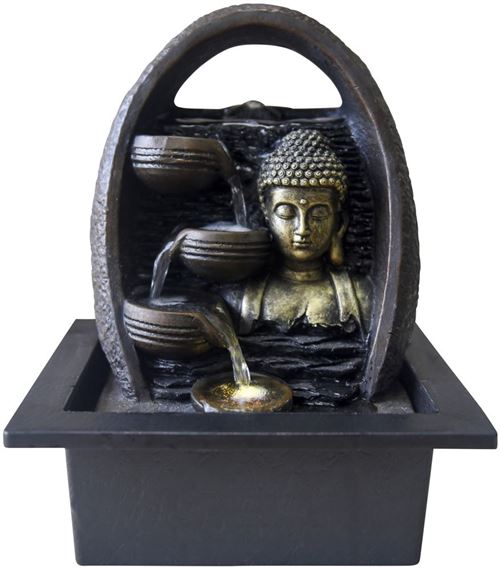 Zen Light - Fontaine déco LED bouddha Essan