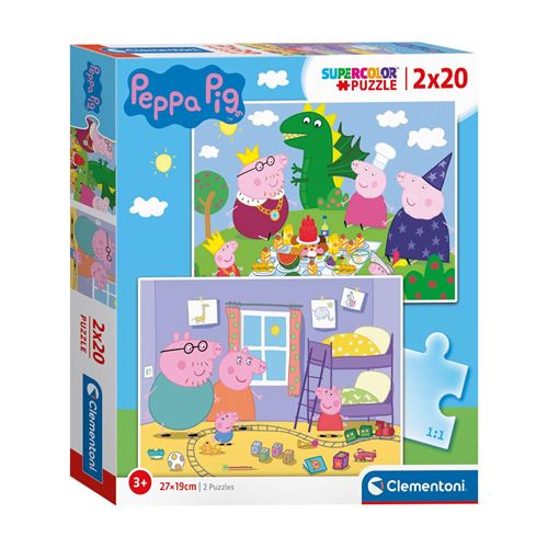 Clementoni - 2x20 pièces - Peppa Pig -