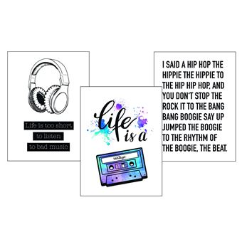 Set Impressions d'art Musique 40 x 30cm - 1