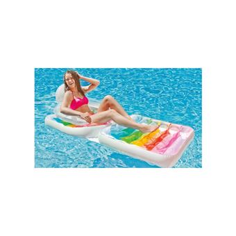 Matelas Gonflable Intex 58847 Piscine Chaise Longue Flottante Bord De Mer Jeux De Piscine Achat Prix Fnac