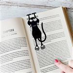 MARQUE PAGE CURIOUS CAT NOIR