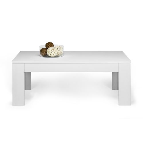 Mobilifiver Table basse, Easy, Frêne blanc, 100 x 55 x 40 cm, Mélaminé, Made in Italy
