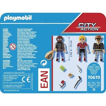Playmobil Les policiers 70670 Police Equipe de bandits