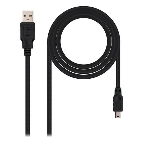 Nano Cable 10.01.0405 - Câble USB 2.0 vers Mini USB, mâle-mâle, Noir, 4.5mts