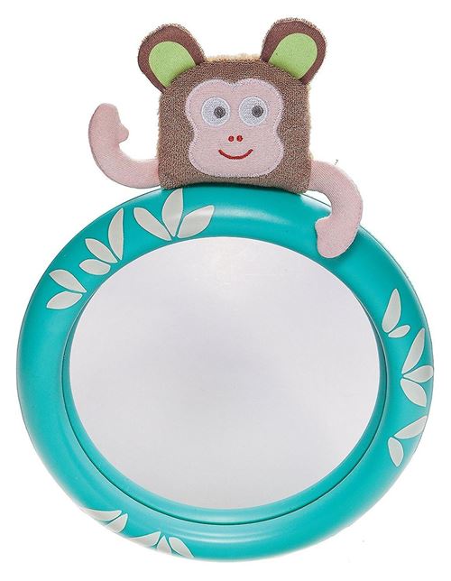 Taf Toys miroir bébé Marco de Aapjunior 19 cm vert menthe/brun