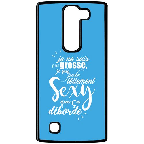 Coque Lg G4 Mini Je Ne Suis Pas Grosse Fond Bleu