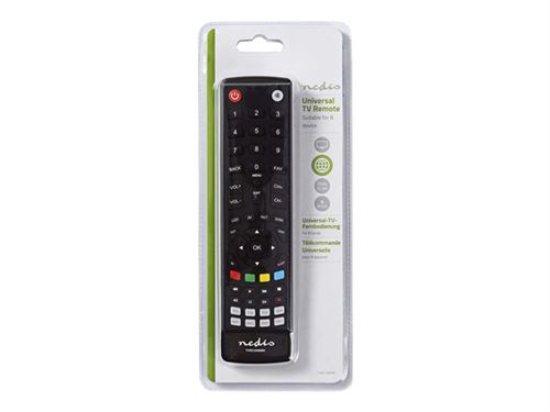 Nedis TVRC2080BK - Universele afstandsbediening - infrarood - zwart