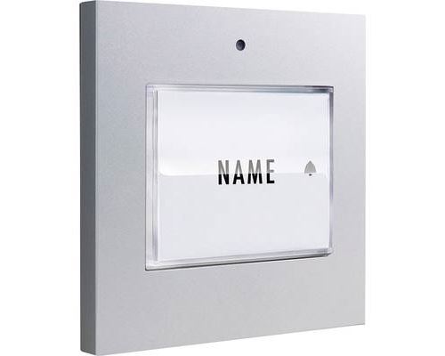 Bouton de sonnette 1 foyer m-e modern-electronics 41048 argent 8-24 V AC/DC/1 A