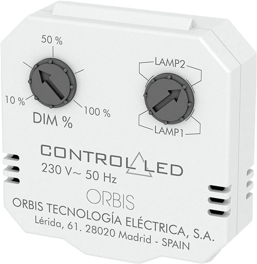 ORBIS Zeitschalttechnik OB200010 Installation cachée Dimmer pour lampe: Glühlampe, Energiespa