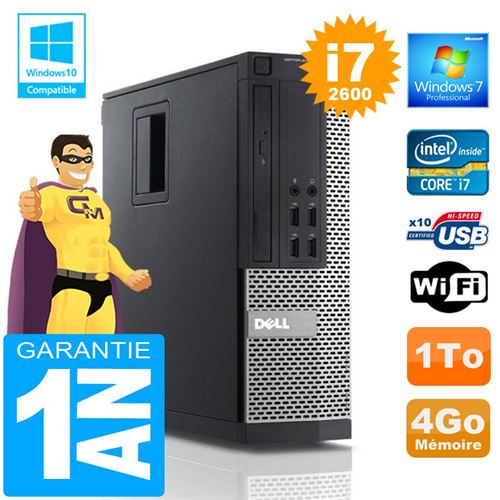 Acheter Pc dell 990 sff core i7-2600 ram 4go disque 1 to wifi w7 État correct - 319,00 € Pc dell 990 sff core i7-2600 ram 4go disque 1 to wifi w7 État correct - Dell reconditionné disponible sur Fnac