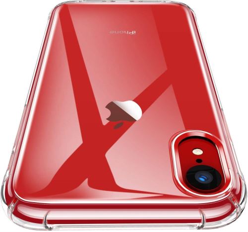 Coque Clair, Souple Clair TPU Silicone/Housse Bumper, [Cadeau Ecran en Verre Protecteur][Shock-Absorption] Anti-dérapante Cover -6.1- Transparent