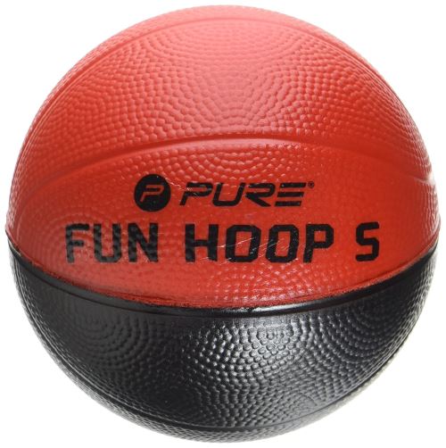 Pure2Improve Fun Ballon de Basketball Mixte Adulte, Noir/Rouge