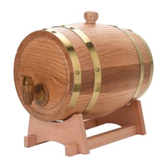 10 sur tonneau en bois de chene distributeur baril a vin 3l achat prix fnac