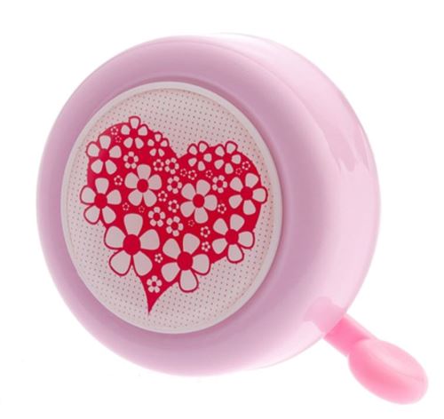 Pexkids cloche de vélo Avec tout amour 50 mm rose