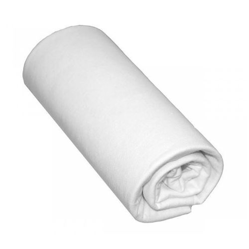 Drap Housse Bébé 100% Coton Blanc 60x120 - Bonnet 15 cm
