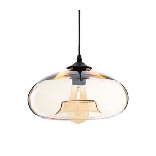 Suspension en verre - Ø 28 cm - Ambre