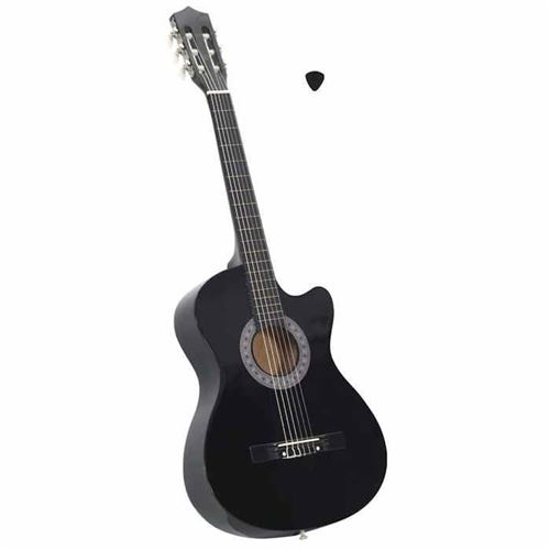 Vidaxl Noir Guitare Occidentale 6 Cordes - Image 3